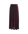 Gender Ankle-length Maxi Skirt In Soft Shimmering Fabric In Pink