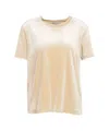 Gender Beige Round Neck T-shirt With Short Sleeves In Multi