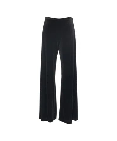 Gender Black Wide-leg Trousers With Relaxed Fit