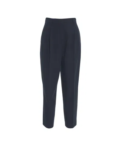 Gender High Waist Pleated Pants In Blue