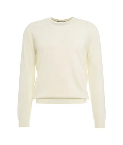 Gender Merino Blend Pullover In White