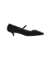 Gender Pointed-toe Pumps With Fringed Lurex Detail In Black
