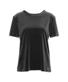 Gender Round Neck Loose-fit T-shirt In Flowing Fabric In Black