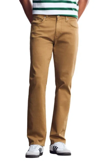 General Denim Works Bridge Straight Leg Jeans In Brown