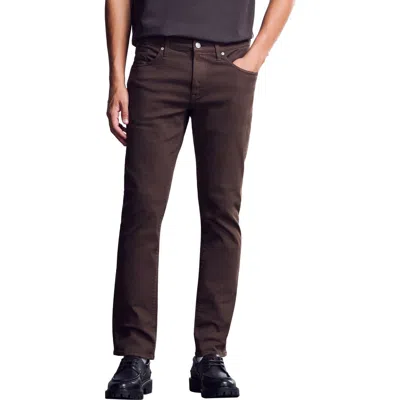General Denim Works Ride Slim Fit Jeans In Brown