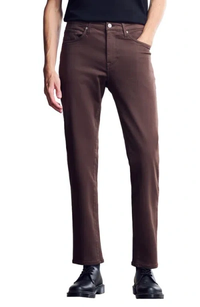 General Denim Works Route Athletic Fit Tapered Leg Jeans In Brown