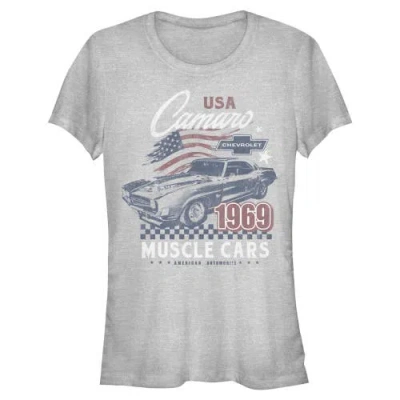 General Motors Juniors  Camaro Muscle Cars T Shirt In Gray