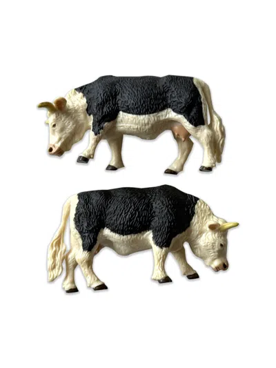 Pre-owned General Research Aw01  "win A Cow Free" Pop Up Figurines (2) In Multi