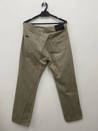 Pre-owned General Research Vintage  Cotton Twill 5 Pockets Work Pant In Brown