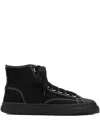 General Scale. Roy High-top Canvas Sneakers In Black