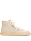 General Scale. Roy High-top Canvas Sneakers In Neutral