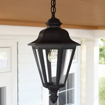Generation Lighting 1 -bulb 18.75'' H Outdoor Hanging Lantern In Black