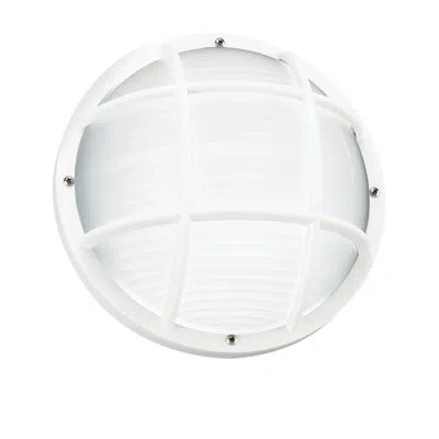 Generation Lighting 1 -bulb Outdoor Bulkhead Light In White