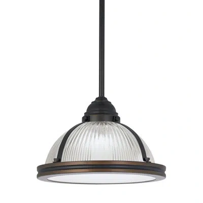 Generation Lighting 1 - Light Single Dome Pendant In Oil-rubbed Bronze