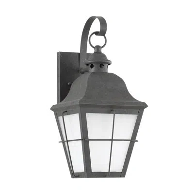Generation Lighting 14.5" H Outdoor Wall Lantern In Oxidized Bronze