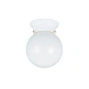 Generation Lighting 1-light Semi Flush Mount In White