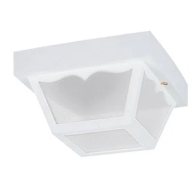 Generation Lighting 2-light Outdoor Flush Mount In White