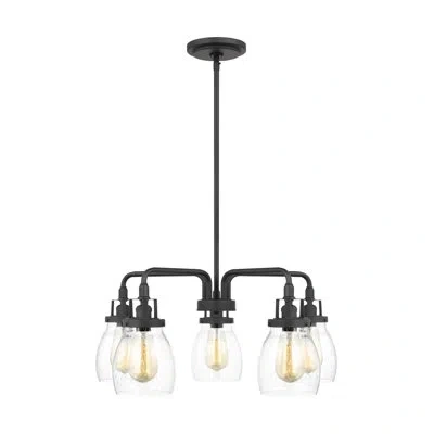 Generation Lighting 5 Light Chandelier In Black