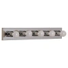 Generation Lighting 5-light Dimmable Bath Bar In Brushed Stainless