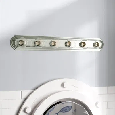 Generation Lighting 6-light Bath Bar In Brushed Nickel
