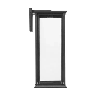 Generation Lighting Abril Traditional Dimmable 1-light Integrated Led \outdoor Fixture With Distressed Glass Panels For  In Textured Black