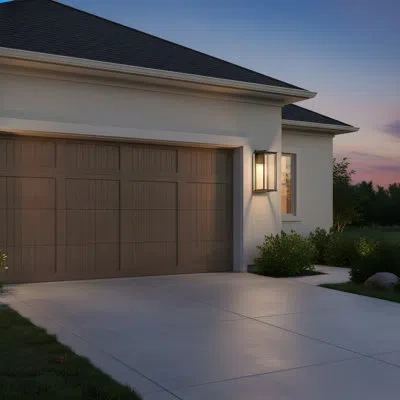 Generation Lighting Adali Traditional Dimmable 1-light Integrated Led Outdoor Fixture With Glass Panels For Outdoor Entr In Antique Bronze