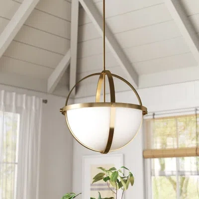 Generation Lighting Alturas 3-light Dimmable Globe Chandelier In Satin Bronze