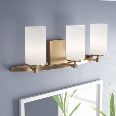 Generation Lighting Alturas 3-light Dimmable Vanity Light In Satin Bronze