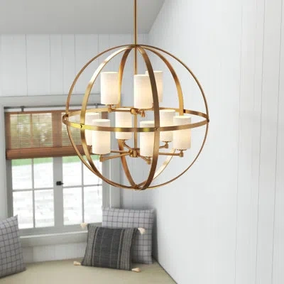 Generation Lighting Alturas 9 - Light Unique / Statement Globe Chandelier In Satin Bronze