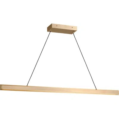 Generation Lighting Aro 48 Linear Chandelier In Satin Brass