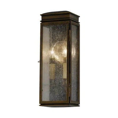 Generation Lighting Astral Bronze 2 - Bulb 17.25" H Seeded Glass Outdoor Wall Lantern