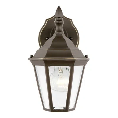 Generation Lighting Bakersville 1 - Bulb 11'' H Outdoor Wall Lantern In Heirloom Bronze,frosted,antique Bronze