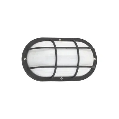 Generation Lighting Bayside Outdoor Bulkhead Light In Black