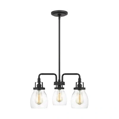 Generation Lighting Belton 3 - Light Chandelier In Midnight Black
