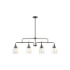 Generation Lighting Belton 4 - Light Kitchen Island Linear Pendant In Bronze