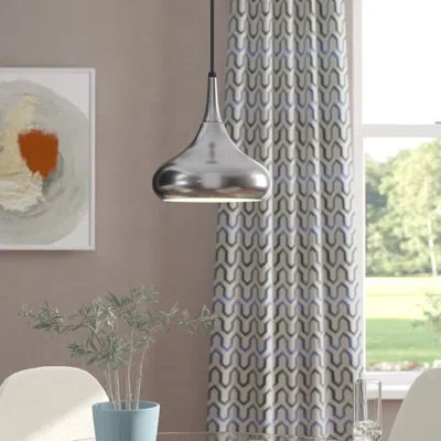 Generation Lighting Beso 1 - Light Single Teardrop Pendant In Brushed Nickel