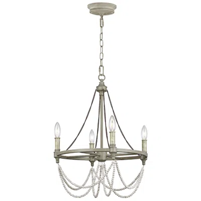 Generation Lighting Beverly 18" French Washed Oak Ring Chandelier