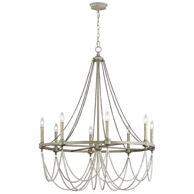 Generation Lighting Beverly 36" French Washed Oak Ring Chandelier
