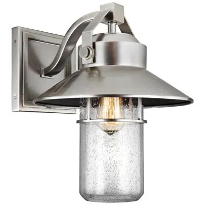 Generation Lighting Boynton 15 1/2" Brushed Steel Outdoor Wall Light