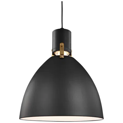 Generation Lighting Brynne 14" Wide Matte Black Dome Led Pendant Light