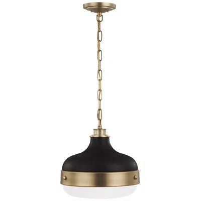 Generation Lighting Cadence 13" Wide Antique Brass Mini Pendant Light