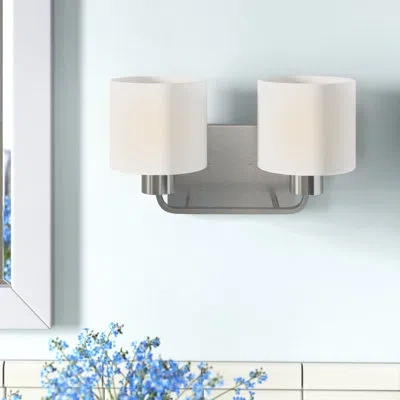 Generation Lighting Canfield 2-light Dimmable Vanity Light In Brushed Nickel
