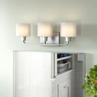 Generation Lighting Canfield 3-light Dimmable Vanity Light In Brushed Nickel