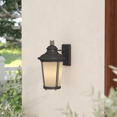 Generation Lighting Cape May Outdoor Wall Lantern In Burled Iron