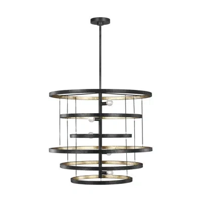 Generation Lighting Celeste 5-light Unique / Statement Tiered Chandelier In Brown