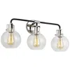 Generation Lighting Clara 24"w Black 3-light Bath Light In White