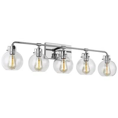 Generation Lighting Clara 40" Wide Chrome 5-light Bath Light