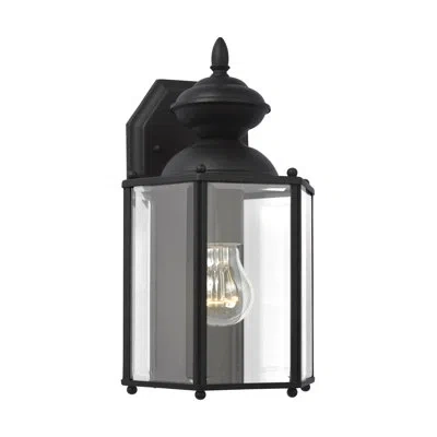 Generation Lighting Classic Outdoor Wall Lantern In Black
