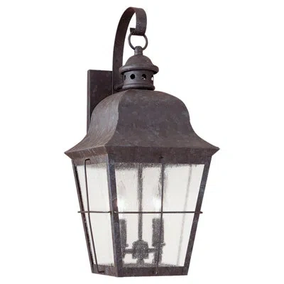 Generation Lighting Colonial Styling Black Outdoor Wall Lantern In Oxidized Bronze