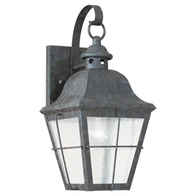 Generation Lighting Colonial Styling Outdoor Wall Lantern In Oxidized Bronze